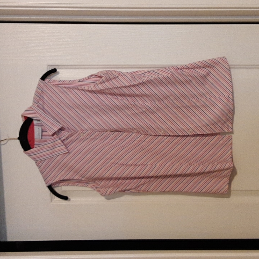 Kim Rogers Pink Rainbow Striped Sleeveless Shirt